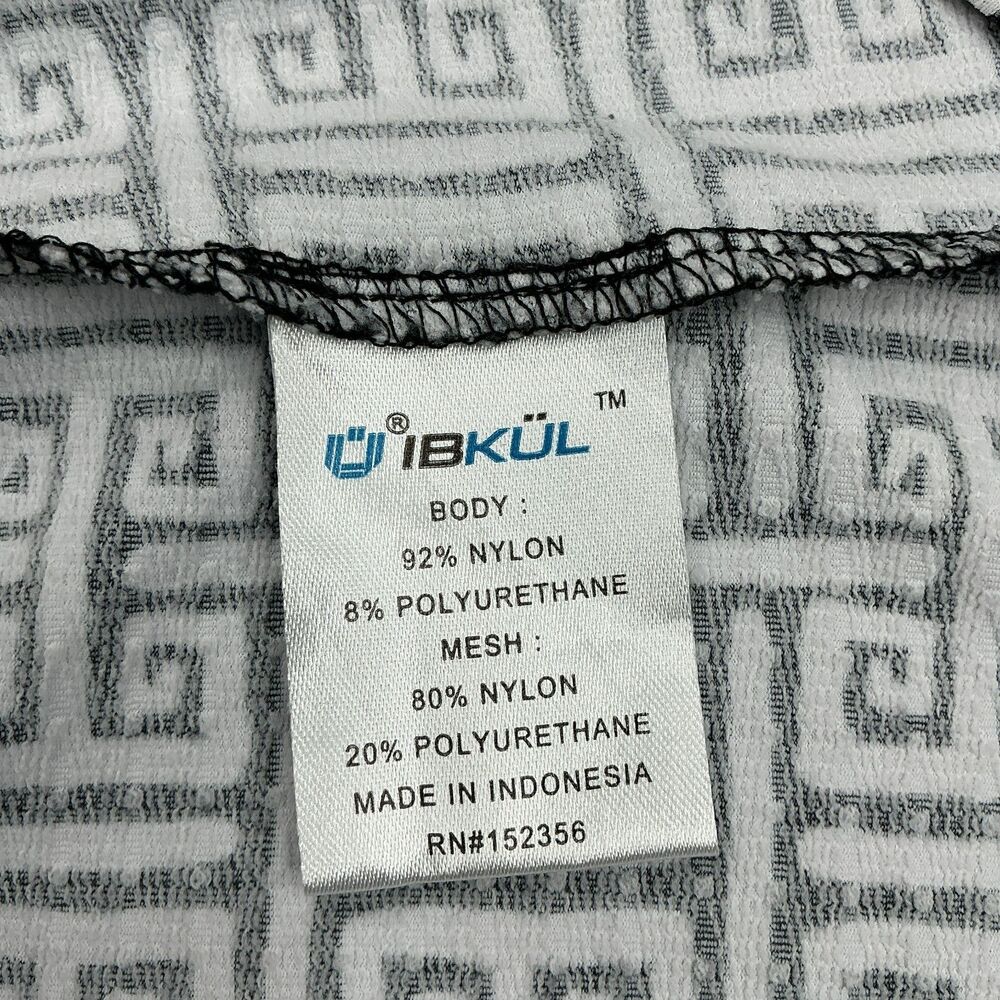 IBKUL Sun Protective Top XXL Ethnic Print 1/4 Zip Long Sleeve UPF 50 Mesh Vents - Picture 11 of 12